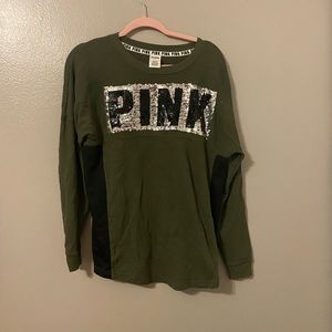 ARMY GREEN PINK SWEATER